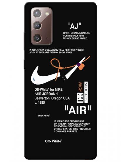 Samsung Note 20 Nike Air Siyah Telefon Kılıfı