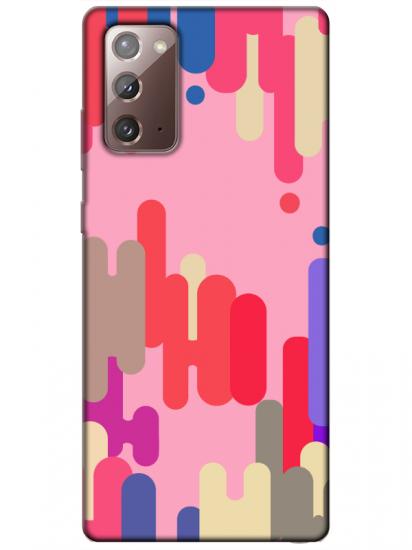 Samsung Note 20 Pop Art Pembe Telefon Kılıfı