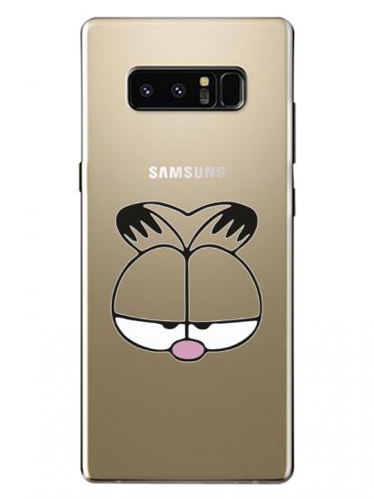 Samsung Note 8 Garfield Şeffaf Telefon Kılıfı