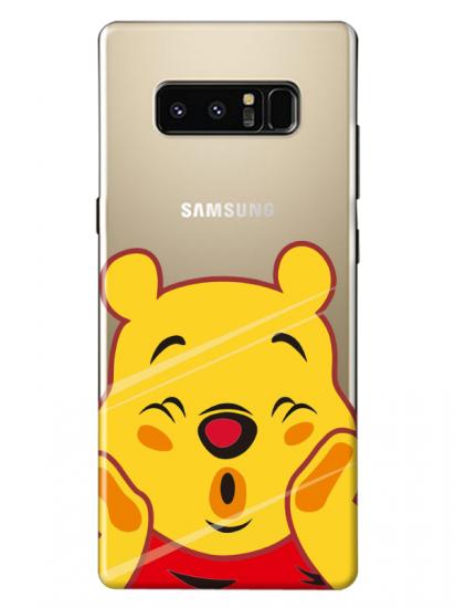 Samsung Note 8 Winnie The Pooh Şeffaf Telefon Kılıfı