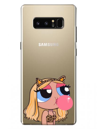 Samsung Note 8 Powerpuff Girls Şeffaf Telefon Kılıfı