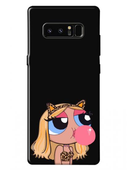 Samsung Note 8 Powerpuff Girls Siyah Telefon Kılıfı