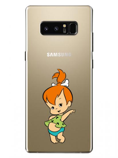 Samsung Note 8 Taş Devri Kız Bebek Şeffaf Telefon Kılıfı