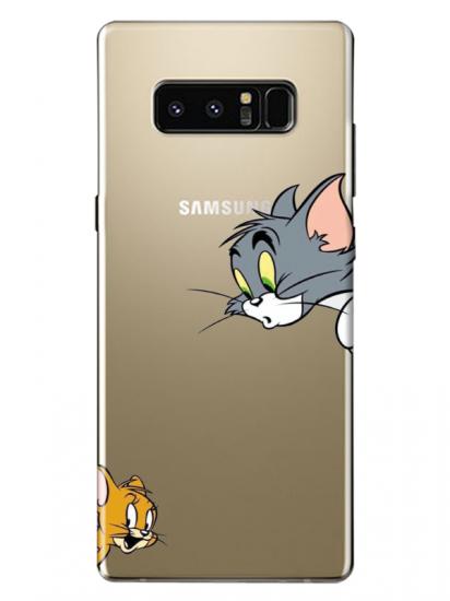 Samsung Note 8 Tom And Jerry Şeffaf Telefon Kılıfı