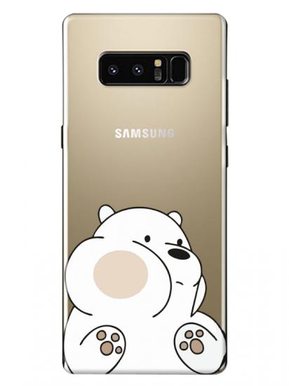 Samsung Note 8 Panda Şeffaf Telefon Kılıfı