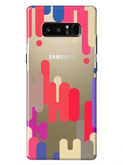 Samsung Note 8 Pop Art Şeffaf Telefon Kılıfı