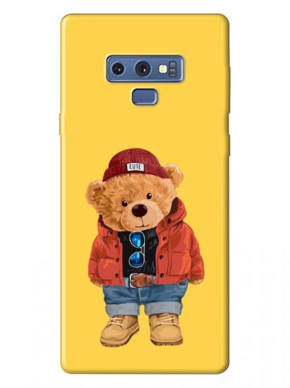 Samsung Note 9 Teddy Bear Sarı Telefon Kılıfı