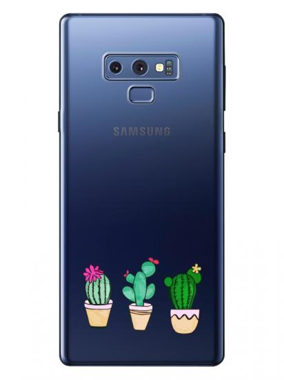 Samsung Note 9 Kaktüs Şeffaf Telefon Kılıfı