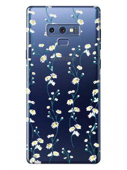 Samsung Note 9 Papatya Sarmaşığı Şeffaf Telefon Kılıfı