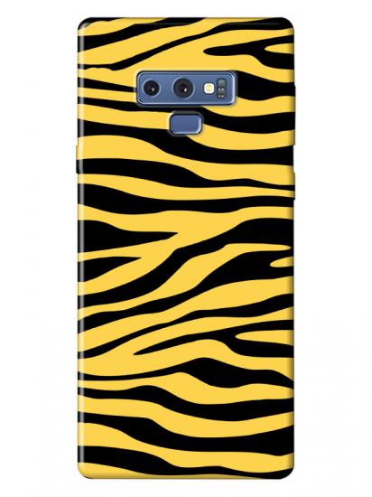 Samsung Note 9 Zebra Desen Sarı Telefon Kılıfı