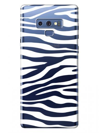 Samsung Note 9 Zebra Desen Şeffaf Telefon Kılıfı