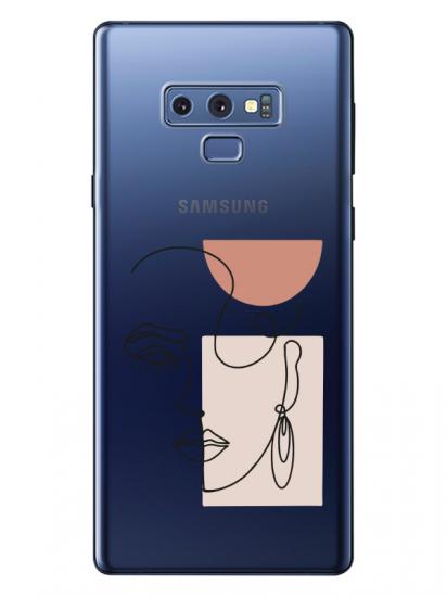 Samsung Note 9 Women Art Şeffaf Telefon Kılıfı