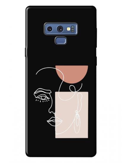 Samsung Note 9 Women Art Siyah Telefon Kılıfı