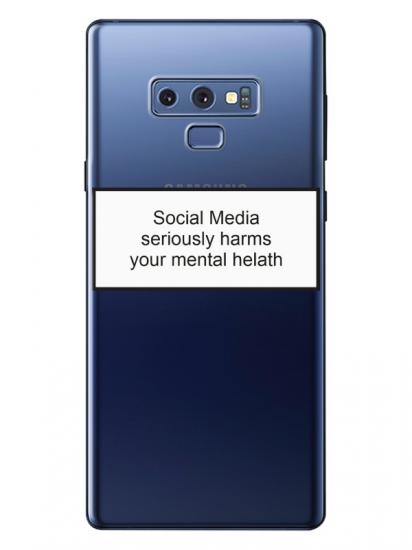 Samsung Note 9 Social Media Şeffaf Telefon Kılıfı