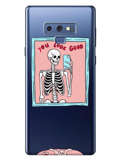 Samsung Note 9 You Look Good İskelet Şeffaf Telefon Kılıfı