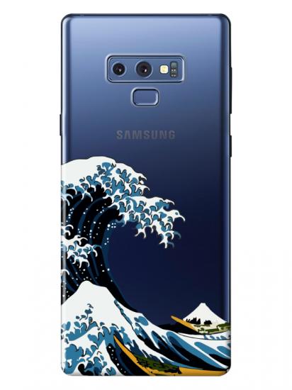 Samsung Note 9 Kanagawa Şeffaf Telefon Kılıfı