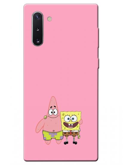 Samsung Note 10 Sünger Bob Ve Patrickstar Pembe Telefon Kılıfı