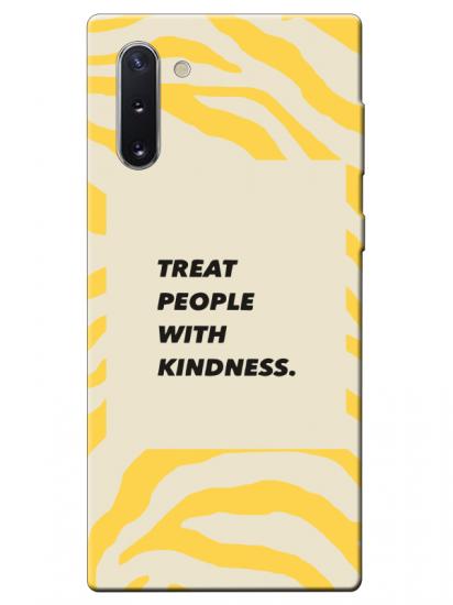 Samsung Note 10 Zebra Motto Sarı Telefon Kılıfı