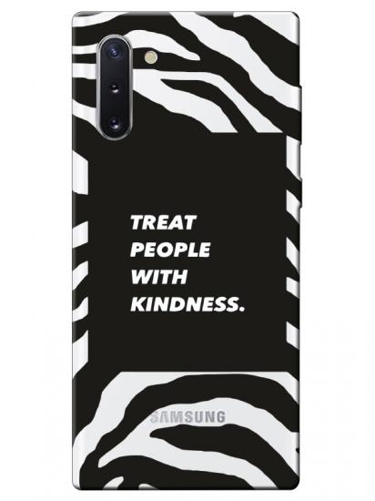 Samsung Note 10 Zebra Motto Şeffaf Telefon Kılıfı