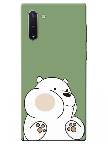 Samsung Note 10 Panda Yeşil Telefon Kılıfı