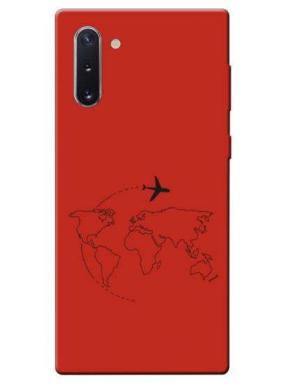 Samsung Note 10Face Art Kırmızı Telefon Kılıfı