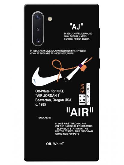 Samsung Note 10 Nike Air Siyah Telefon Kılıfı