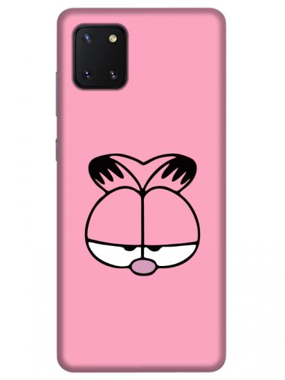 Samsung Note 10 Lite Garfield Pembe Telefon Kılıfı