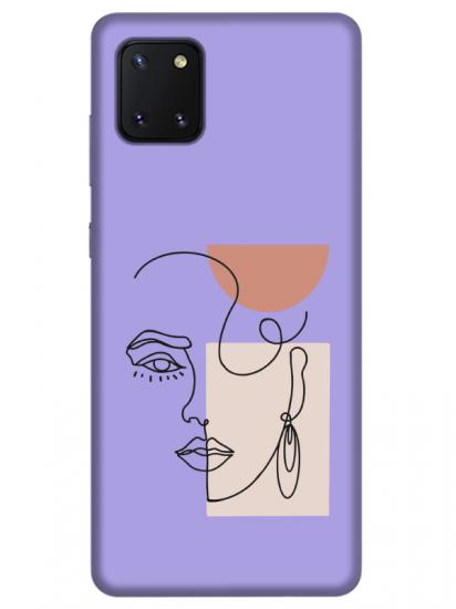 Samsung Note 10 Lite Women Art Lila Telefon Kılıfı