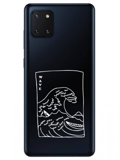 Samsung Note 10 Lite Kanagawa Wave Şeffaf Telefon Kılıfı