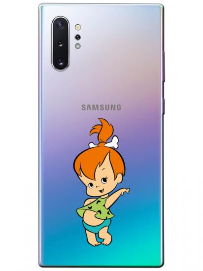 Samsung Note 10 Plus Taş Devri Kız Bebek Şeffaf Telefon Kılıfı