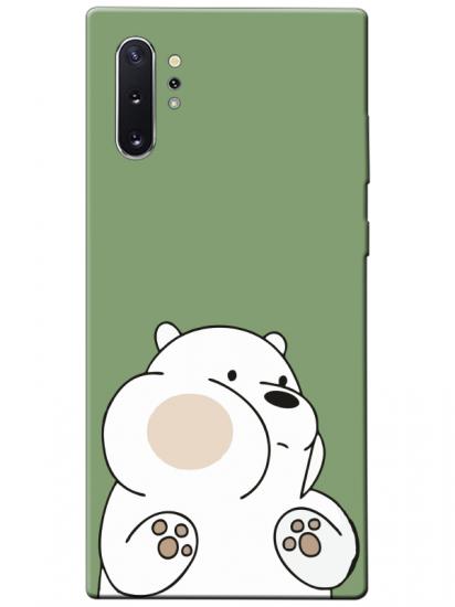 Samsung Note 10 Plus Panda Yeşil Telefon Kılıfı