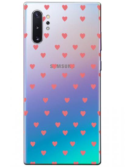 Samsung Note 10 Plus Minik Kalpler Şeffaf Telefon Kılıfı