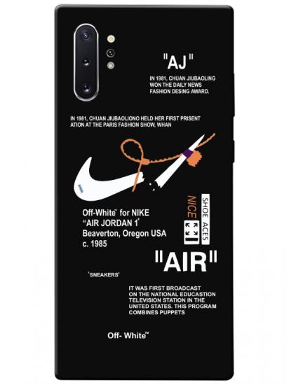 Samsung Note 10 Plus Nike Air Siyah Telefon Kılıfı