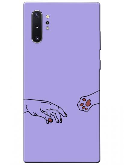 Samsung Note 10 Plus Hand And Paw Lila Telefon Kılıfı