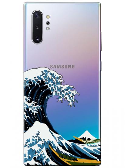 Samsung Note 10 Plus Kanagawa Şeffaf Telefon Kılıfı