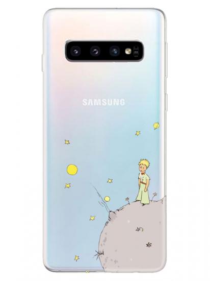 Samsung S10 Küçük Prens Şeffaf Telefon Kılıfı