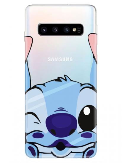 Samsung S10 Stitch Şeffaf Telefon Kılıfı