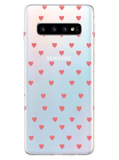 Samsung S10 Minik Kalpler Şeffaf Telefon Kılıfı