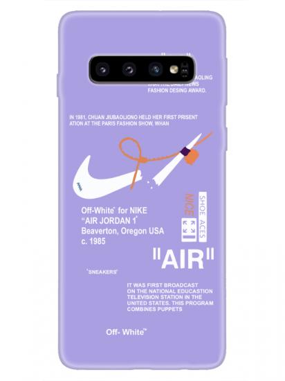 Samsung S10 Nike Air Lila Telefon Kılıfı