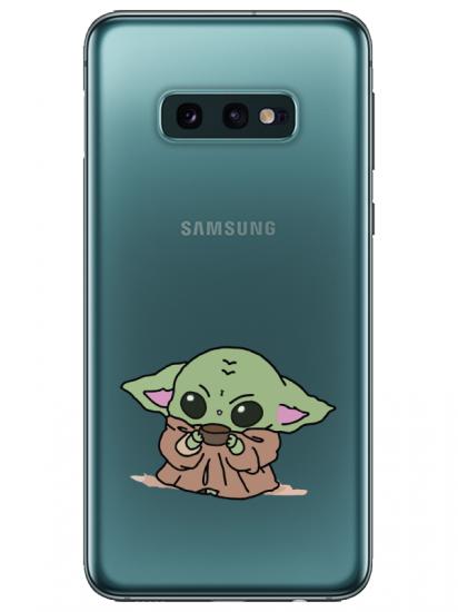 Samsung S10e Baby Yoda Şeffaf Telefon Kılıfı