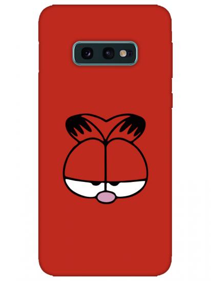 Samsung S10e Garfield Kırmızı Telefon Kılıfı