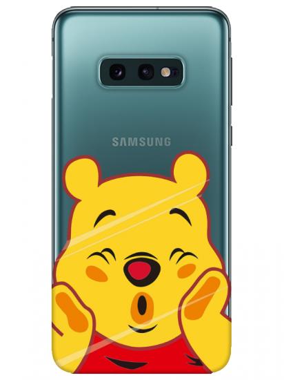 Samsung S10e Winnie The Pooh Şeffaf Telefon Kılıfı