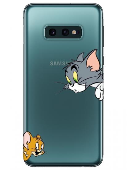 Samsung S10e Tom And Jerry Şeffaf Telefon Kılıfı