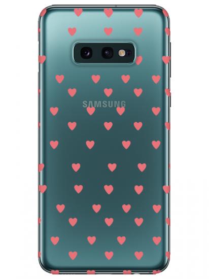 Samsung S10e Minik Kalpler Şeffaf Telefon Kılıfı