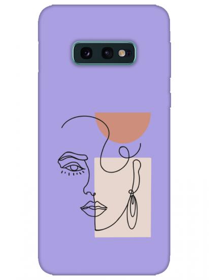 Samsung S10e Women Art Lila Telefon Kılıfı