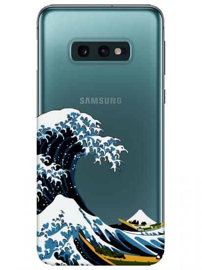 Samsung S10e Kanagawa Şeffaf Telefon Kılıfı
