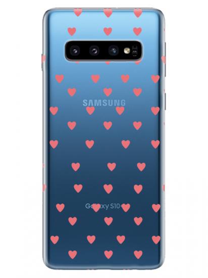 Samsung S10 Plus Minik Kalpler Şeffaf Telefon Kılıfı