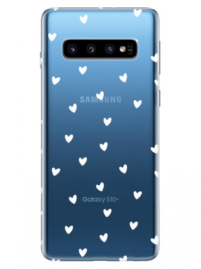 Samsung S10 Plus Minik Kalpler Şeffaf Telefon Kılıfı