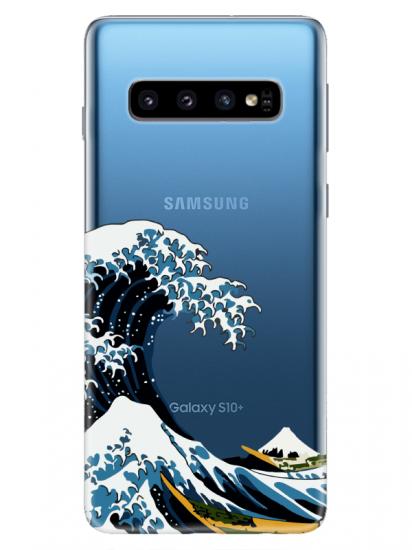 Samsung S10 Plus Kanagawa Şeffaf Telefon Kılıfı