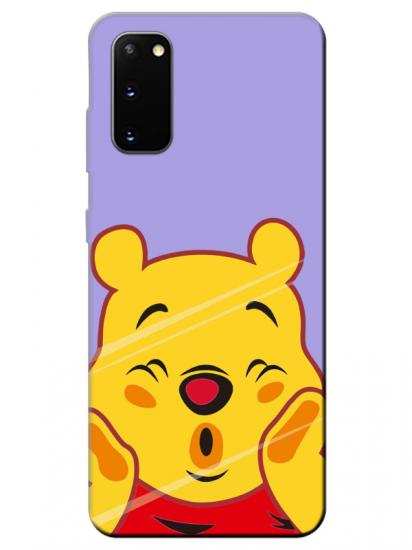 Samsung S20 Winnie The Pooh Lila Telefon Kılıfı